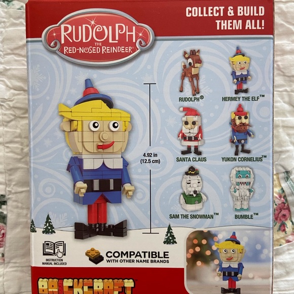 Brickcraft Rudolph the Red Nose Reindeer Character Set of 6 - Picture 8 of 14